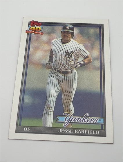 1991 Topps #85 Jesse Barfield — front