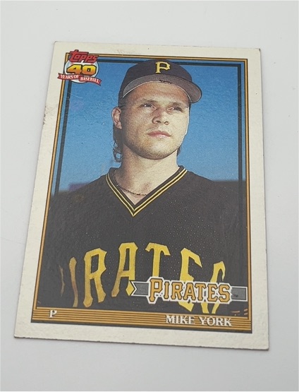 1991 Topps #508 Mike York — front