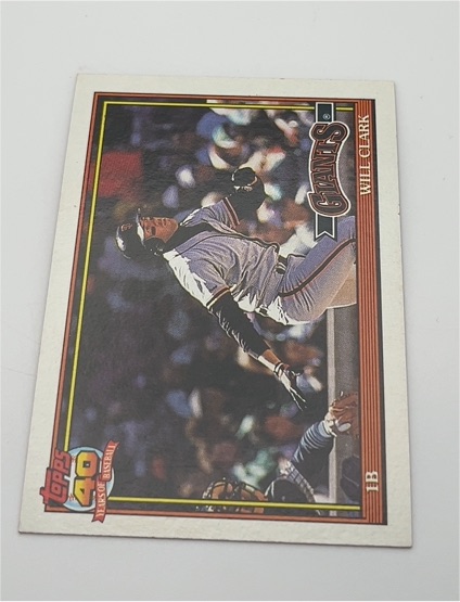 1991 Topps #500 Will Clark — front