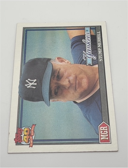 1991 Topps #429 Stump Merrill — front