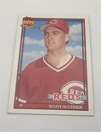 1991 Topps #713 Scott Scudder — front