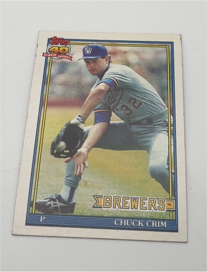 1991 Topps #644 Chuck Crim — front