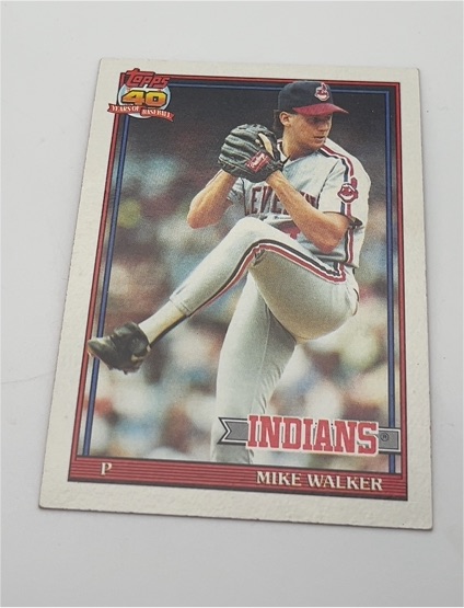 1991 Topps #593 Mike Walker — front