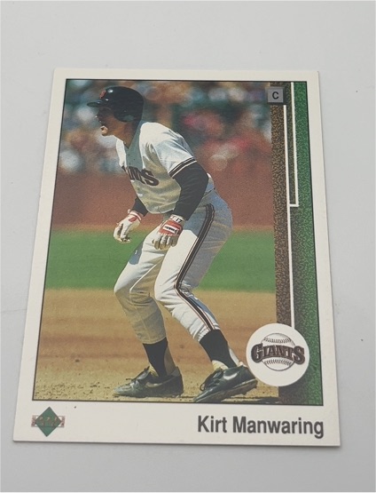 1989 Upper Deck #500 Kirt Manwaring — front