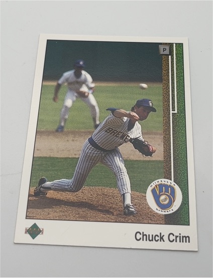 1989 Upper Deck #501 Chuck Crim Milwaukee Brewers — front