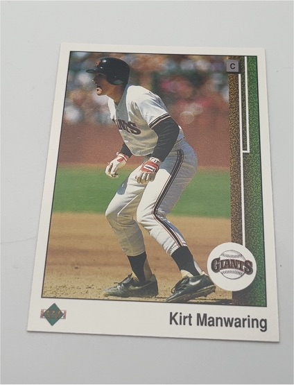 1989 Upper Deck #500 Kirt Manwaring — front