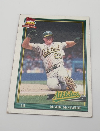 1991 Topps #270 Mark McGwire — front