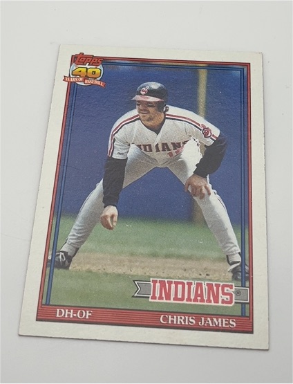 1991 Topps #494 Chris James — front