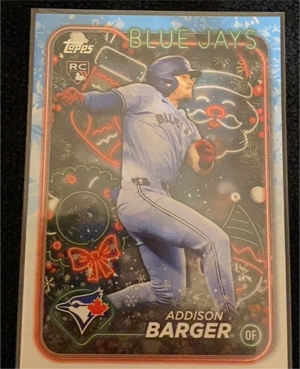 2024 Topps Holiday #H181 Addison Barger — front
