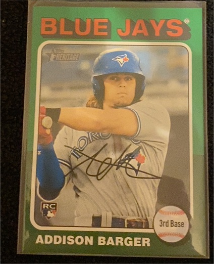 2024 Topps Heritage High Number #725 Addison Barger — front