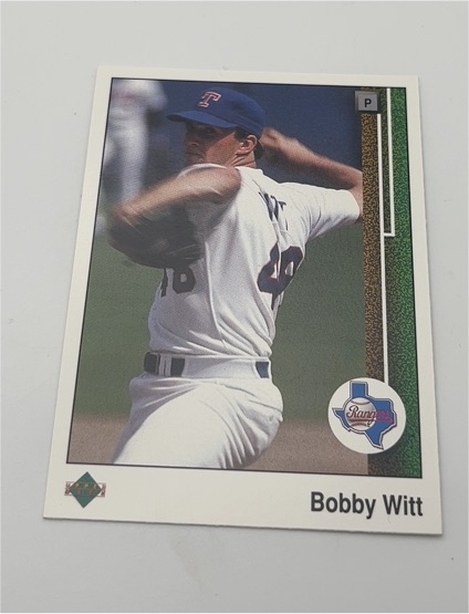 1989 Upper Deck #557 Bobby Witt Texas Rangers — front