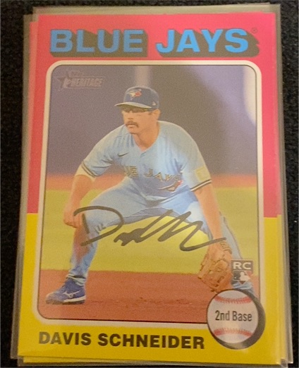 2024 Topps Heritage #425 Davis Schneider — front