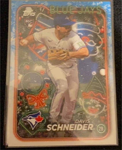 2024 Topps Holiday #H132 Davis Schneider — front