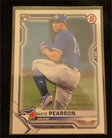 2021 Bowman #59 Nate Pearson RC Rookie Card — front