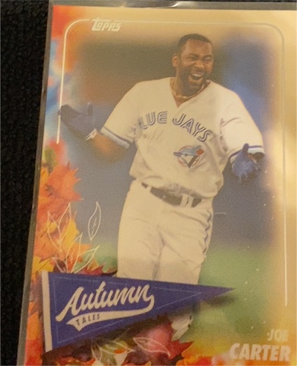 2024 Topps Update #AT-1 Joe Carter Autumn Tales — front