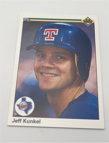 1990 Upper Deck #394 Jeff Kunkel Texas Rangers — front