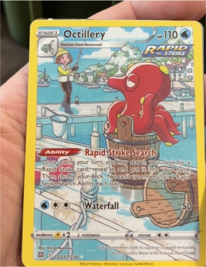 2022 Pokémon Brilliant Stars Trainer Gallery #TG03 Octillery — front