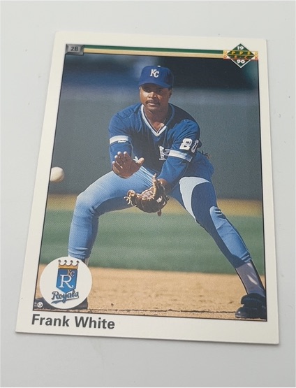 1990 Upper Deck #382 Frank White — front