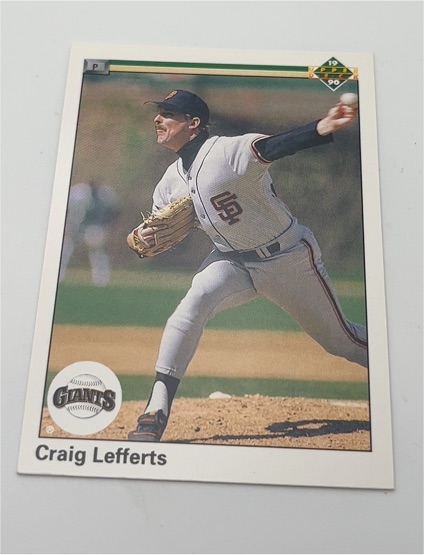 1990 Upper Deck #399 Craig Lefferts — front