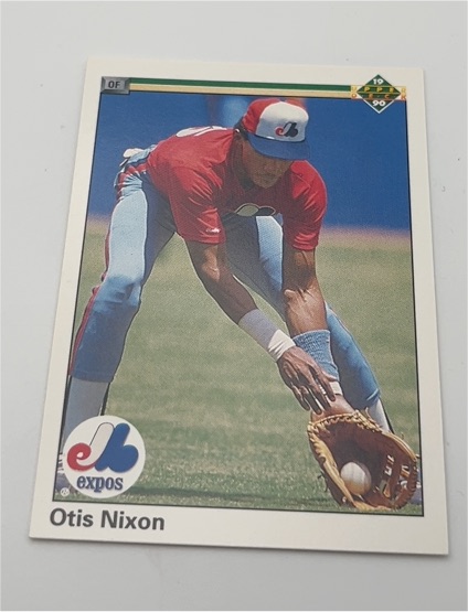 1990 Upper Deck #379 Otis Nixon — front