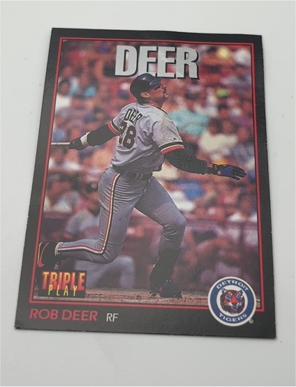 1993 Leaf Triple Play #137 Rob Deer — front