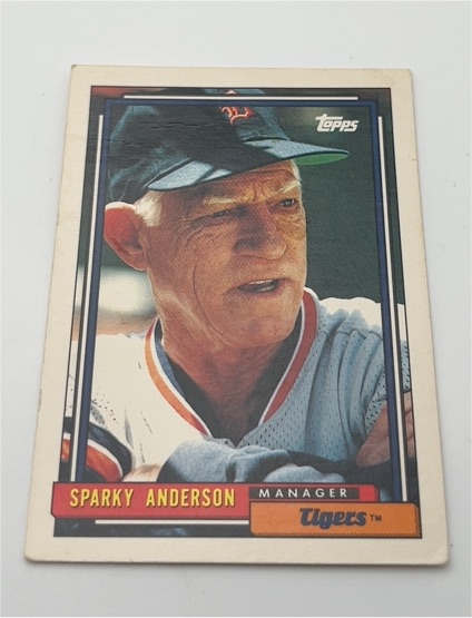 1992 Topps #381 Sparky Anderson — front