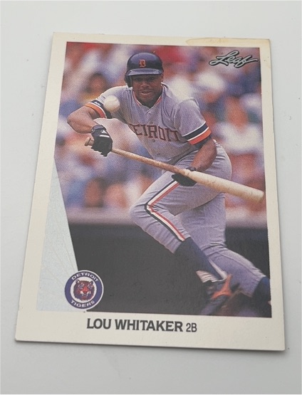 1990 Leaf #34 Lou Whitaker — front