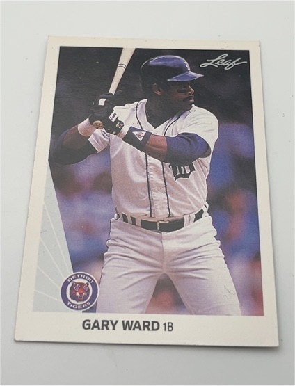 1990 Leaf #113 Gary Ward — front