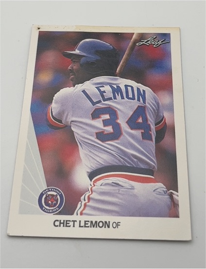 1990 Leaf #133 Chet Lemon — front
