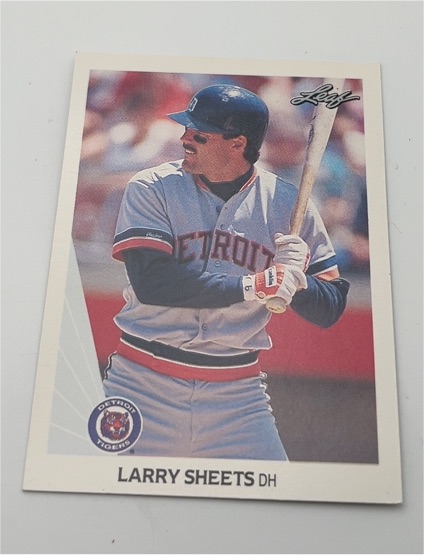 1990 Leaf #350 Larry Sheets — front