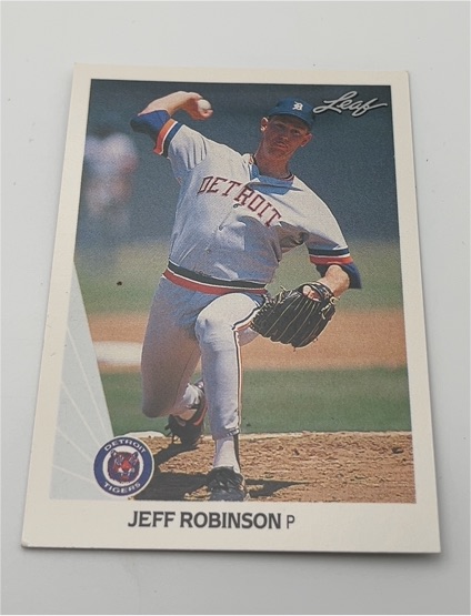 1990 Leaf #429 Jeff Robinson — front