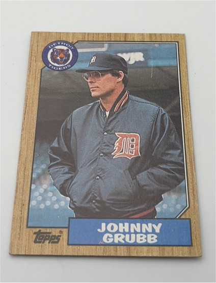 1987 Topps #384 Johnny Grubb — front