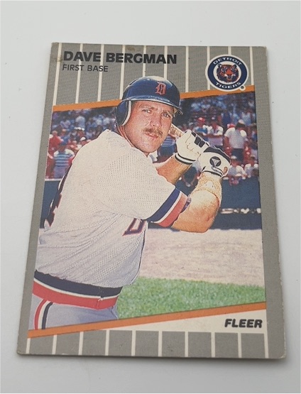 1989 Fleer #129 Dave Bergman — front