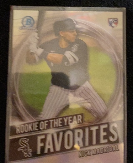 2021 Bowman Chrome Rookie of the Year Favorites #RRY-NM Nick Madrigal — front