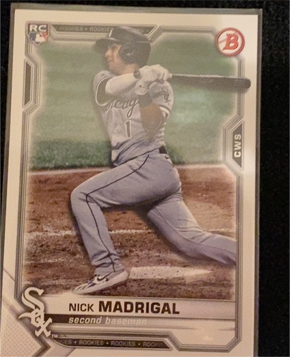 2021 Bowman #77 Nick Madrigal — front