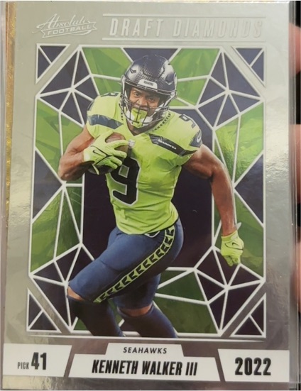2024 Panini Absolute #DD-KWR Kenneth Walker III Draft Diamonds — front
