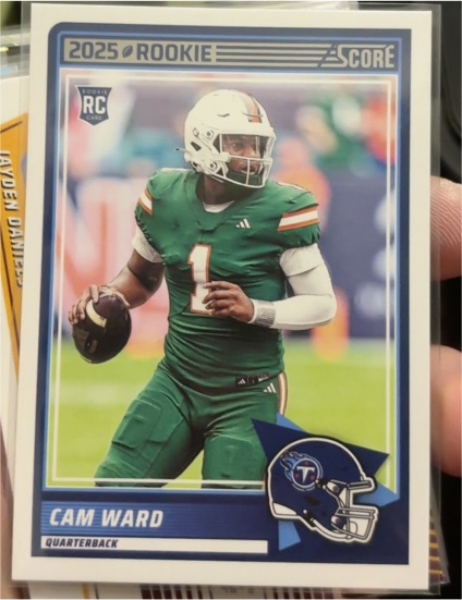 2025 Panini Score #13 Cam Ward — front