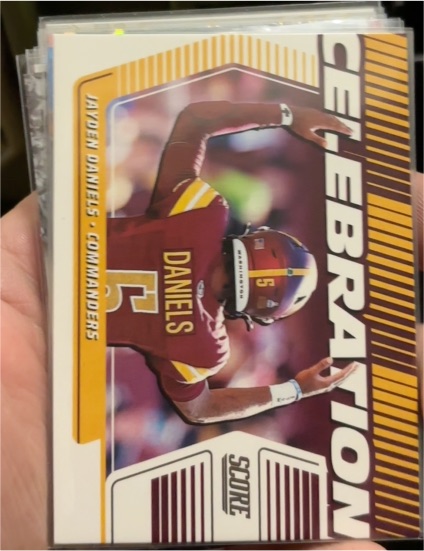 2025 Panini Score Celebration #C-JDA Jayden Daniels — front