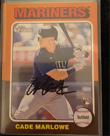 2024 Topps Heritage #364 Cade Marlowe — front