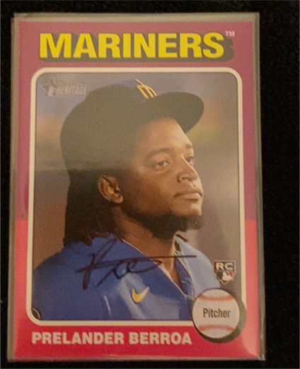 2024 Topps Heritage #424 Prelander Berroa — front
