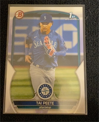 2023 Bowman Draft #BD-28 Tai Peete — front