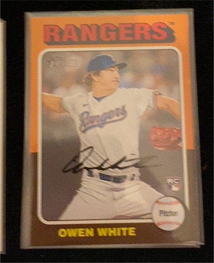 2024 Topps Heritage #168 Owen White — front