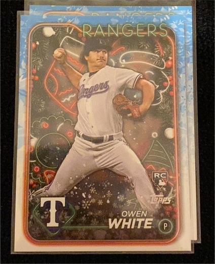 2024 Topps Holiday #H143 Owen White — front