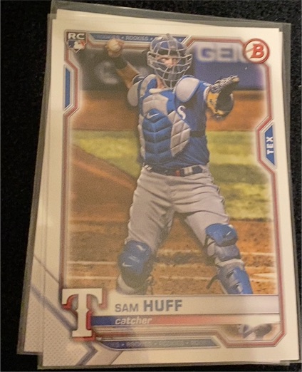 2021 Bowman #23 Sam Huff — front