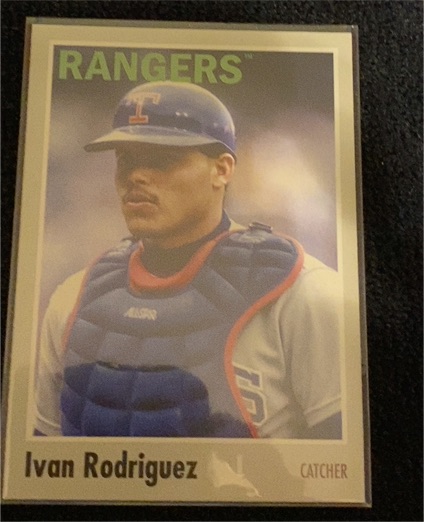 2024 Topps Archives #129 Ivan Rodriguez Texas Rangers — front