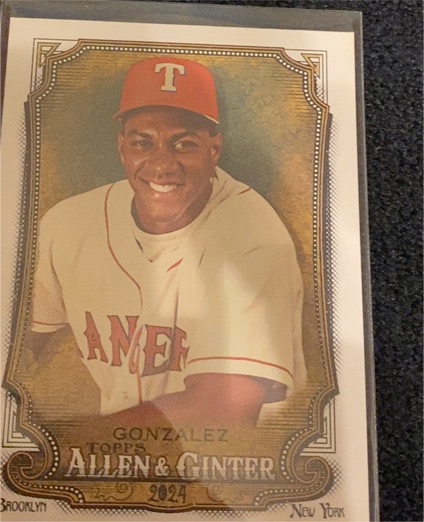 2024 Topps Allen & Ginter #311 Juan Gonzalez — front