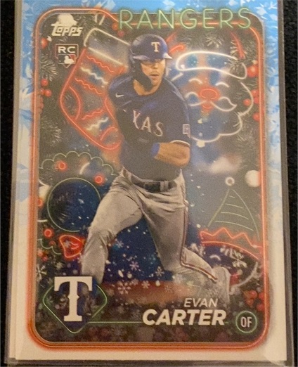 2024 Topps Holiday #H141 Evan Carter — front