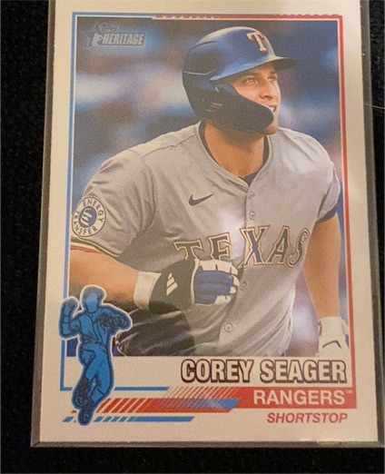 2025 Topps Heritage #76R-22 Corey Seager — front