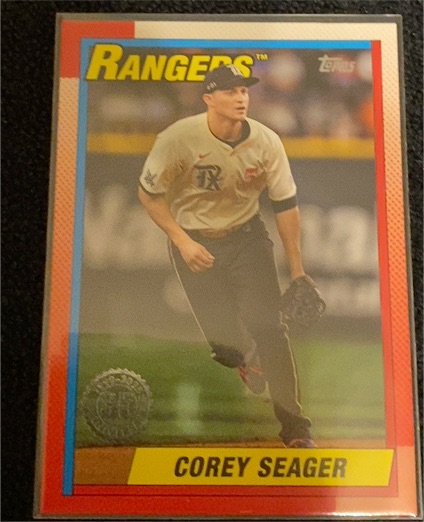 2025 Topps Series 1 #T90-4 Corey Seager 1990 Topps 35th Anniversary — front
