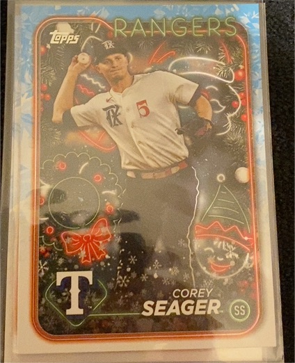 2024 Topps Holiday #H45 Corey Seager — front